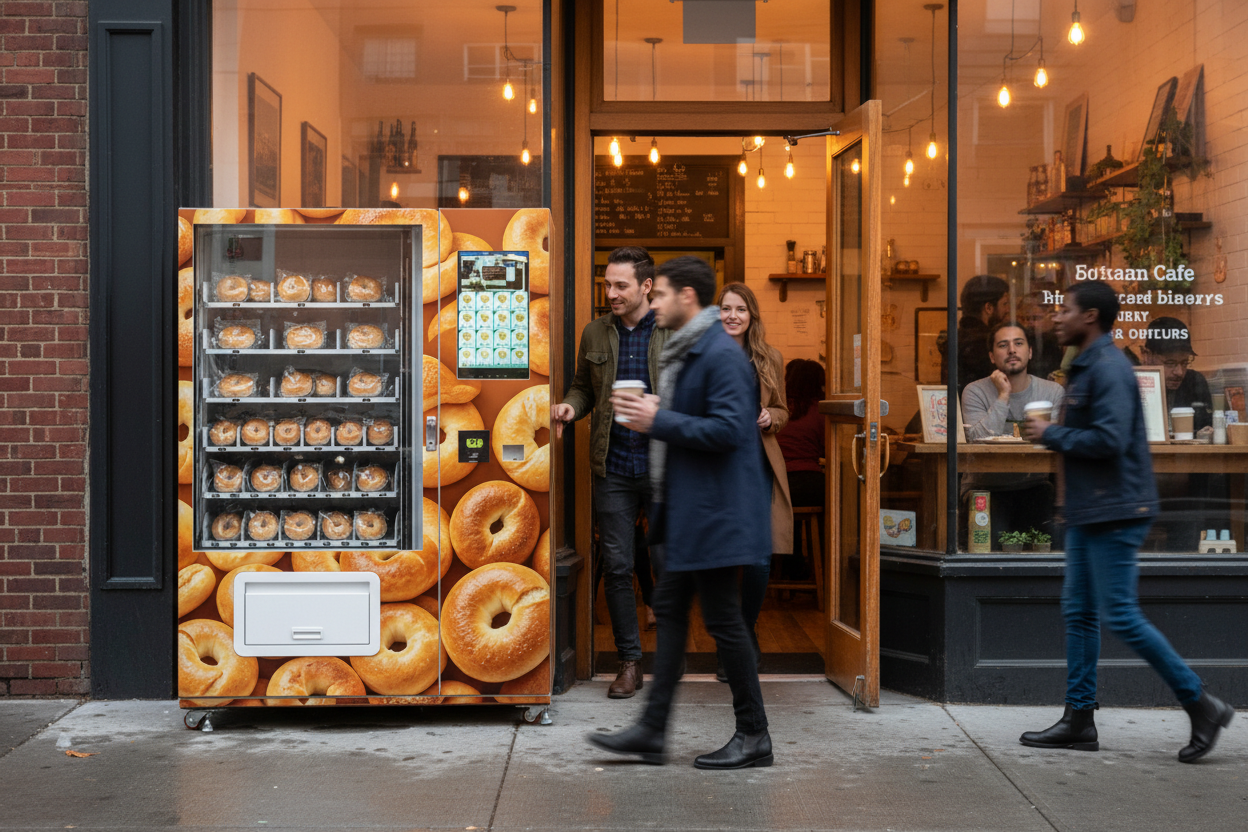 Bagel Vending Machine Business in the US: Market Size and Entry Strategy