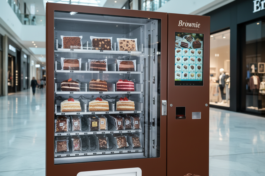 Brownie & Gourmet Slices: How Lift-Delivery Vending Protects Delicate Pastries