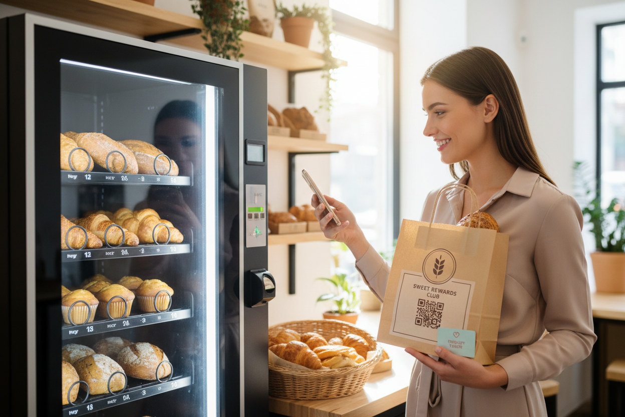 How to Get Repeat Customers from Your Bakery Vending Machine: Loyalty, QR Codes, and Follow-Up Strategies