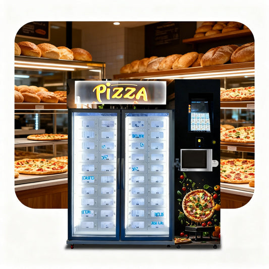 Weimi Pizza Vending Machine with Refrigerated System and Microwave