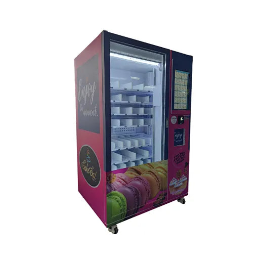 Weimi smart vending is specialized in producing high quality dessert vending machine. with 18-month warranty