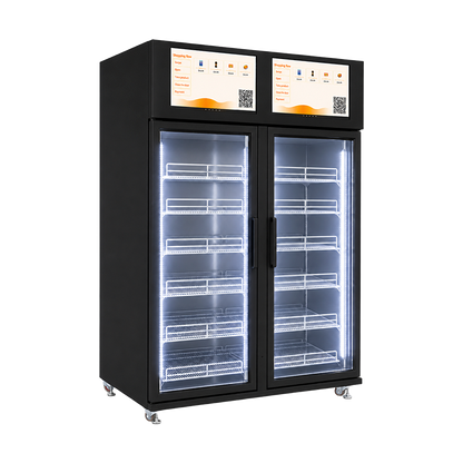 weimi double door AI cooler for cheesecake bread vending