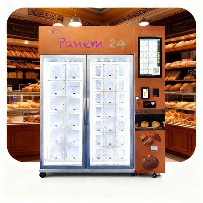 Weimi Baked Food Croissant Vending Machine with Coin Cash Card Acceptor