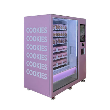 Weimi Cookie Vending Machine with Elevator System, Center Pickup & Card Payment