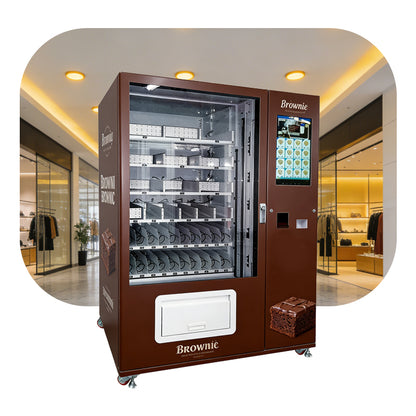 Weimi Refrigerated Brownie Vending Machine with Lift Delivery System and 22‑inch Touch Screen for Shopping Malls