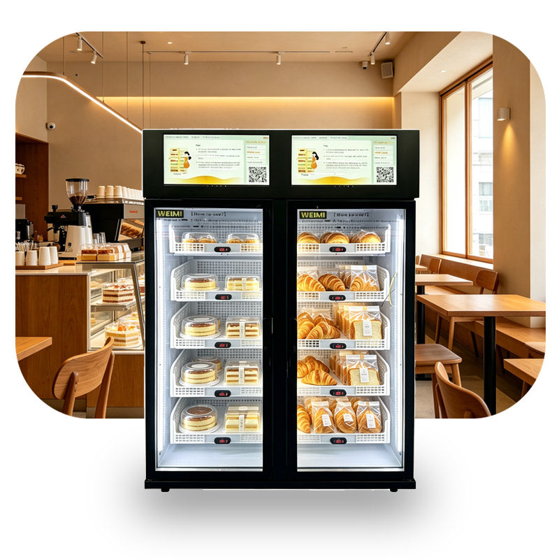 Weimi Smart Fridge Vending Machine – Refrigerated Dessert & Bakery Grab and Go