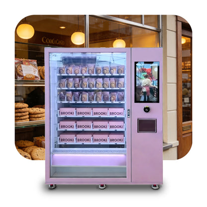 Weimi Cookie Vending Machine with Elevator System, Center Pickup & Card Payment