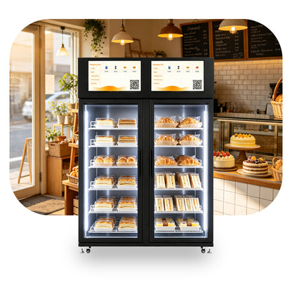 Weimi Double Door AI Recognition Smart Dessert Vending Machine with Refrigeration