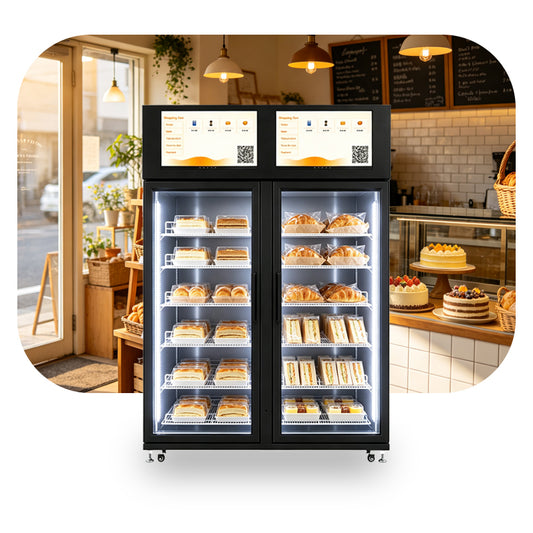 Weimi Double Door AI Recognition Smart Dessert Vending Machine with Refrigeration