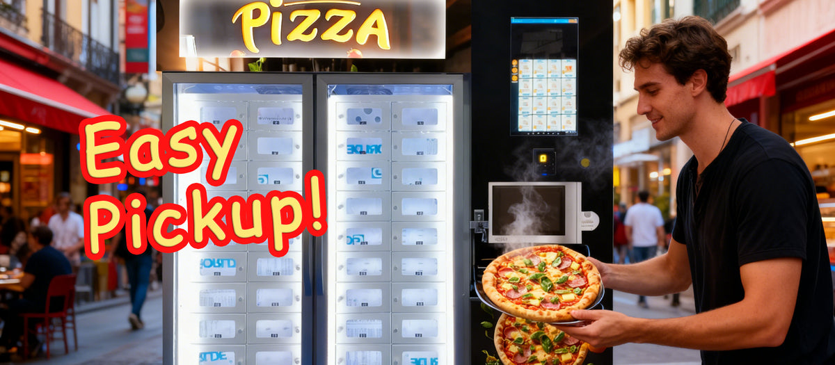 Weimi Pizza Vending Machine with Refrigerated System and Microwave